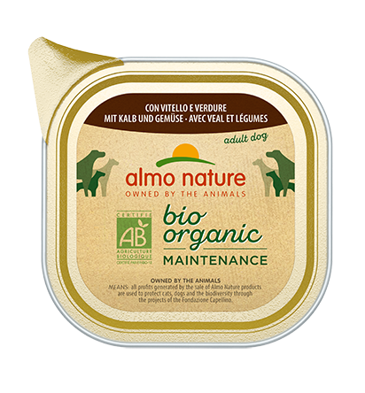Veal and Vegetables 300gr, Bio Organic Dog Almo Nature