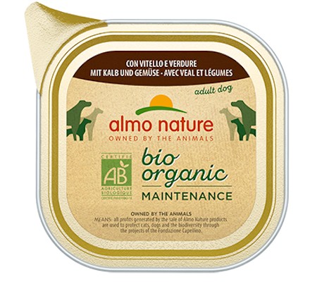 Veal and Vegetables 300gr, Bio Organic Dog Almo Nature