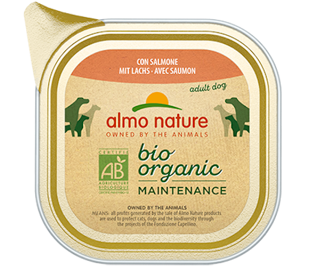 Salmon 300gr, Bio Organic Dog Almo Nature