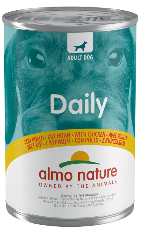 Daily Dogs med Kylling 400gr, Almo Nature