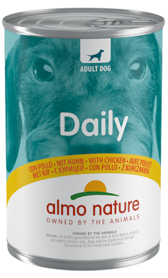 Daily Dogs med Kylling 400gr, Almo Nature