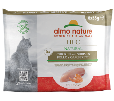 Value Pack Chicken and Shrimps (6 x pouches) Almo Nature