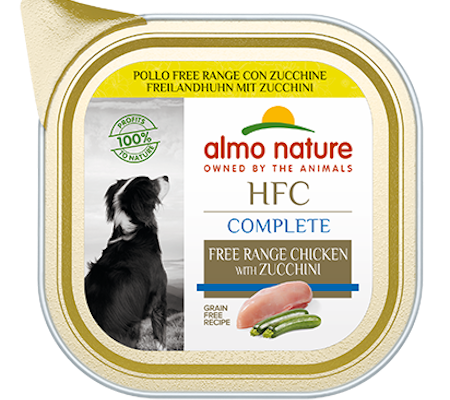 Almo Nature HFC Complete Dog frittgående Kylling og Squash 85g pate