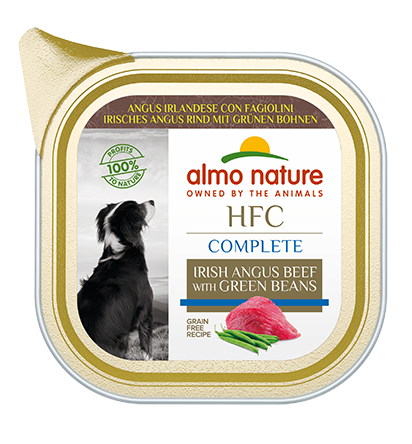 Almo Nature HFC Complete Dog Angus kjøtt og grønne bønner 85g pate