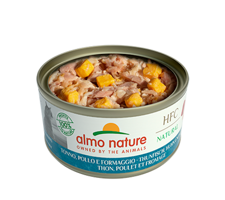 Tuna, chicken and Cheese 70 g, Cuisine Almo Nature