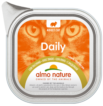 Daily Cats med Kalkun 100gr, Almo Nature