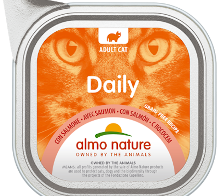 Daily Cats med Laks 100gr, Almo Nature