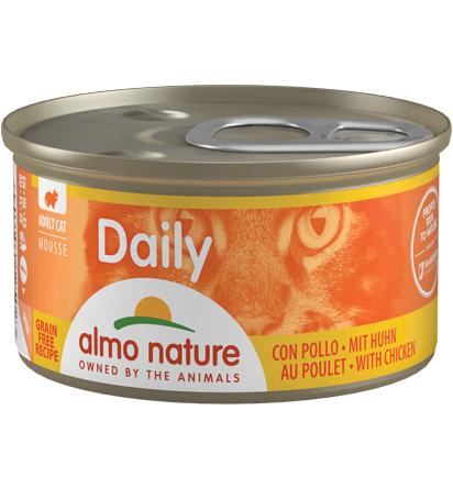 Daily Cats Mousse med kylling 85gr, Almo Nature