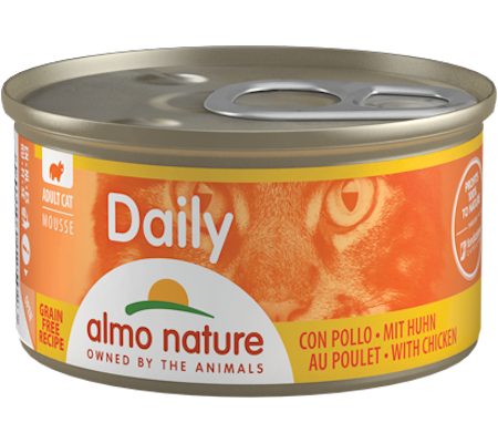 Daily Cats Mousse med kylling 85gr, Almo Nature