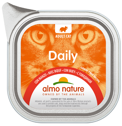 Daily Cats med Okse 100gr, Almo Nature