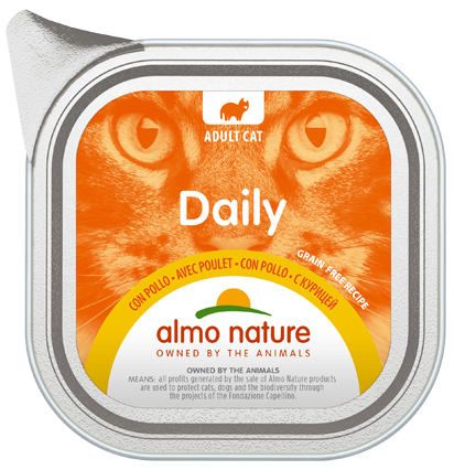 Daily Cats med Kylling 100gr, Almo Nature