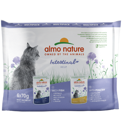 Funksjonell Sensitive with Fish and Sensitive with Poultry 6X70g, Almo Nature