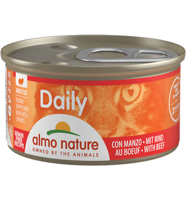 Daily Cats Chunks med okse 85gr, Almo Nature
