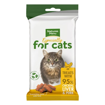 Natures Menu snacks katt kylling og lever 60g