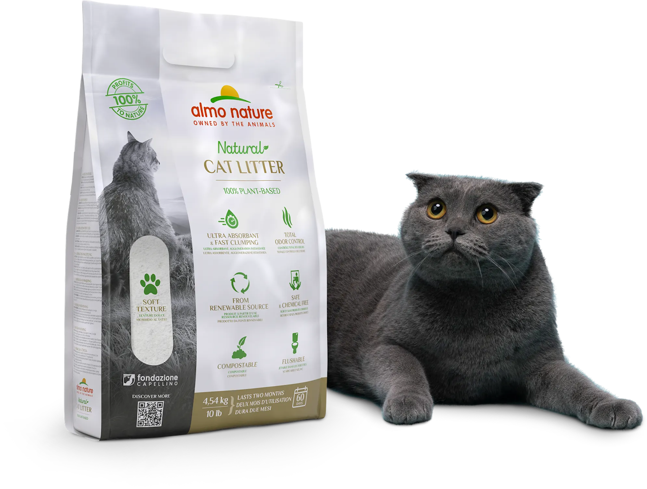Almo Nature Cat litter/kattesand 4,54 kg