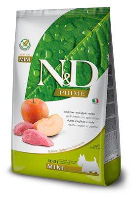 N&D Prime Dog Wild Boar & Apple Adult Mini 2,5 Kg. Farmina