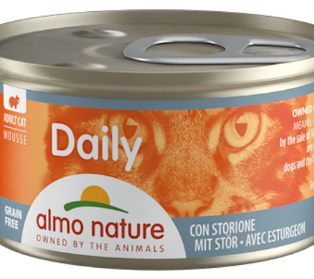 Daily Cats Mousse med stør 85gr, Almo Nature
