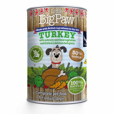 LBP Turkey, Cranberries, Broccoli, Carrot & Herbs 390g Little Big Paw
