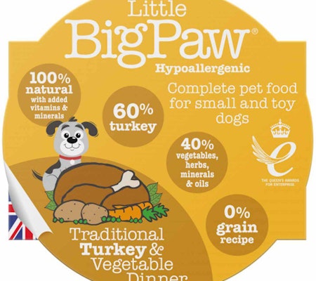 LBP Traditional Turkey & Vegetable Dinner 85g Little Big Paw