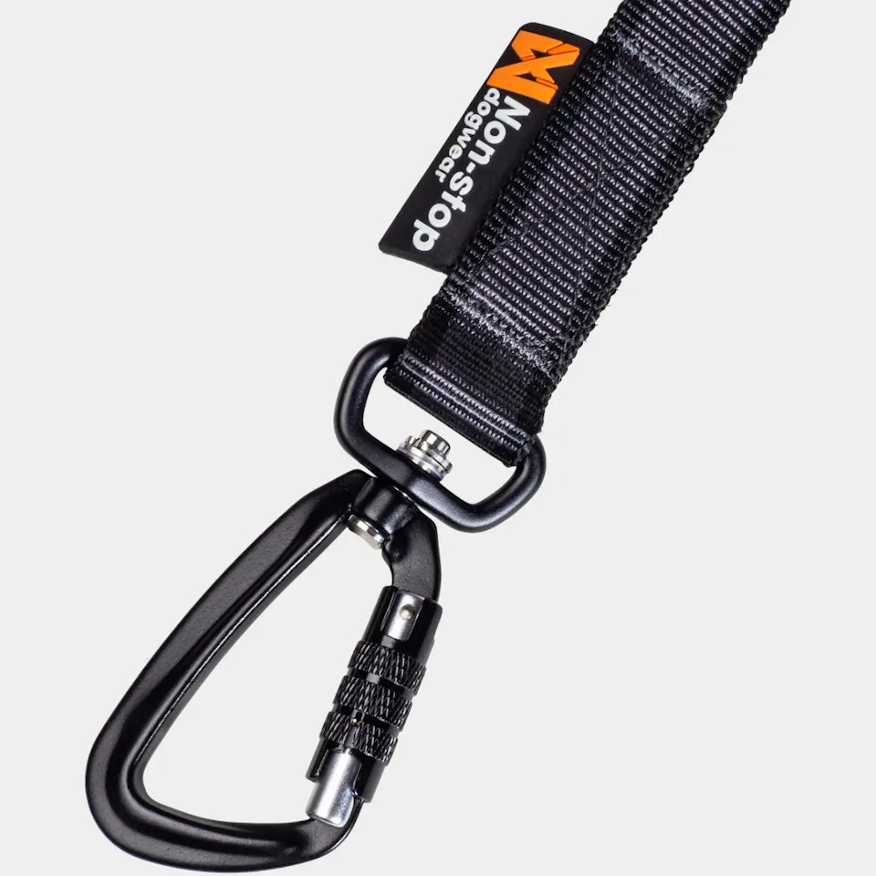 Non-Stop Touring Bungee Leash, Black/Grey, 3.8M/23Mm