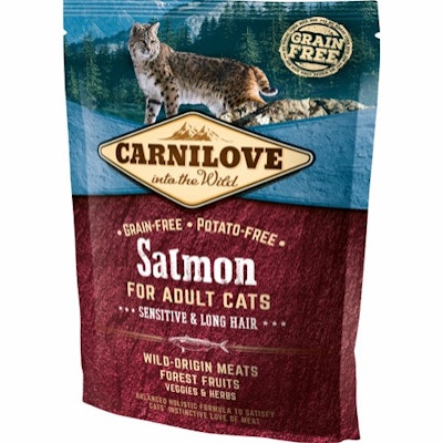 Carnilove Salmon For Adult Cats – sensitive og long hair 400g