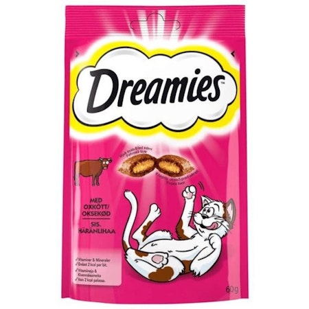 Dreamies Kattgodis okse 60Gr