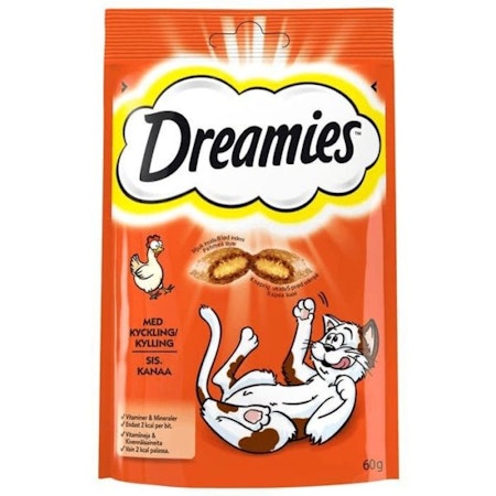 Dreamies Kattgodis kylling 60Gr
