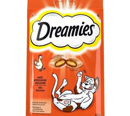 Dreamies Kattgodis kylling 60Gr