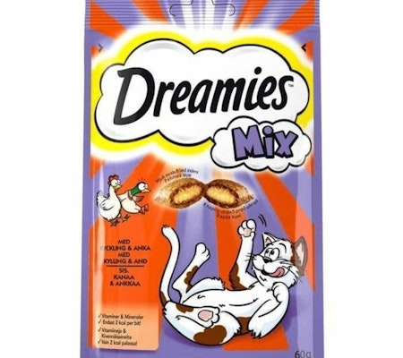 Dreamies Kattgodis Mix kylling & and 60Gr