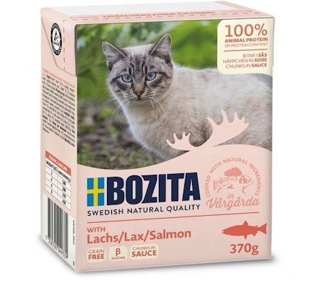 Bozita biter I saus med laks 370gr