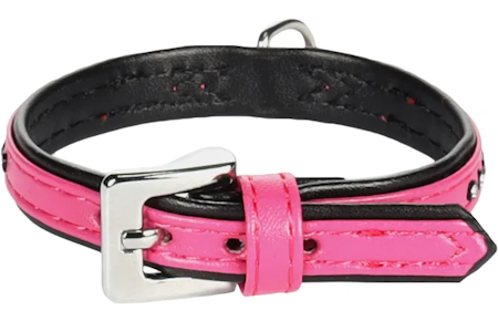 Halsbånd padded Monte Carlo pink XL | 41-44cm x 22mm