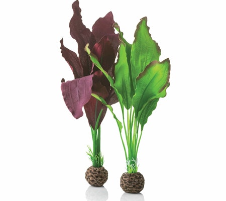 biOrb Silk plant set M green & purple