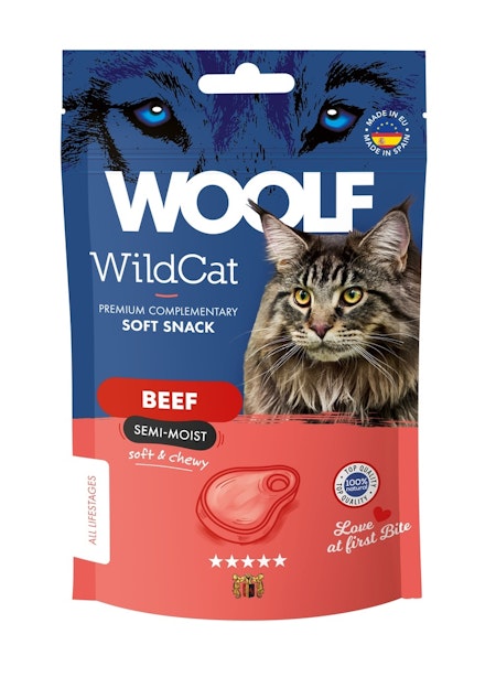 Woolf Wildcat Snacks beef 50g
