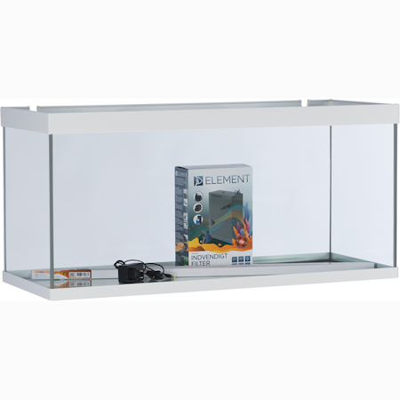 Akvastabil Element akvarium 100X40X48 cm. 180l. Hvit