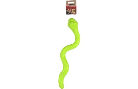 Hundeleke Sneacky Snake grønn. 42cm