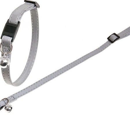 Halsband reflex 30cm Sikerhetsspenne & Bjelle