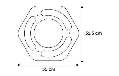 Kloreleke til katt"Densi Hexagon" med ball