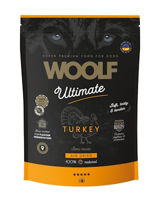 Woolf Ultimate Dogfood Turkey 1kg, semimoist