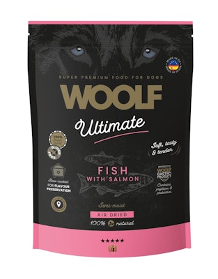 Woolf Ultimate Dogfood fish with Salmon 1kg, semimoist