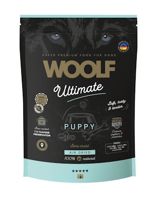 Woolf Ultimate Dogfood Puppy 1kg, semimoist 1kg