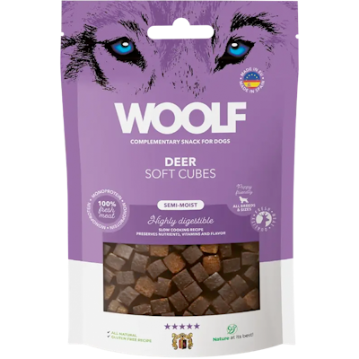 Woolf Soft Cubes Hjort 100gr