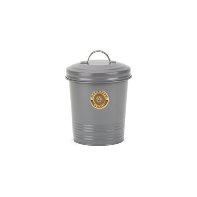 Scruffs Cantina 2L Steel Storage Pet Treat Canister 16x14cm dark grey
