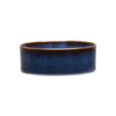 Scruffs Reactive Glaze Food Bowl - 15cm. Midnight blue