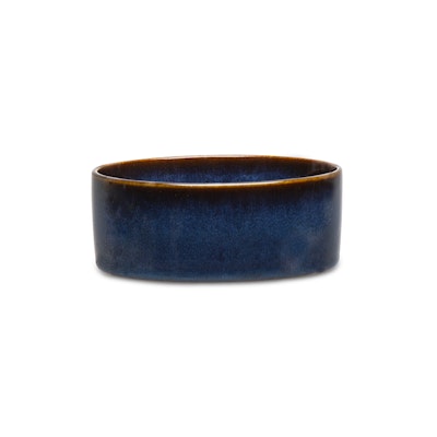 Scruffs Reactive Glaze Food Bowl - 13cm. Midnight blue