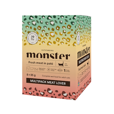 Monster Cat pouches multipack Meat Lover 8x85 g