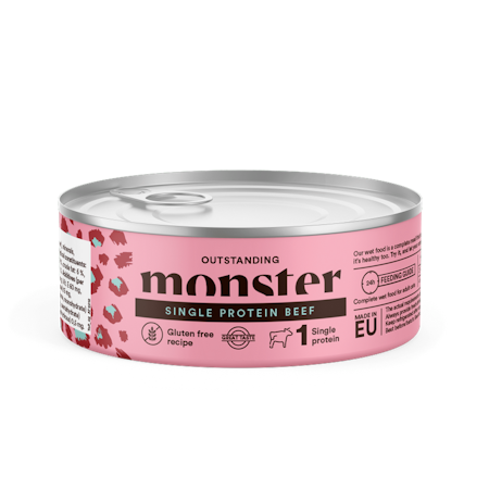 Monster Cat Adult Single Beef Can 100 g