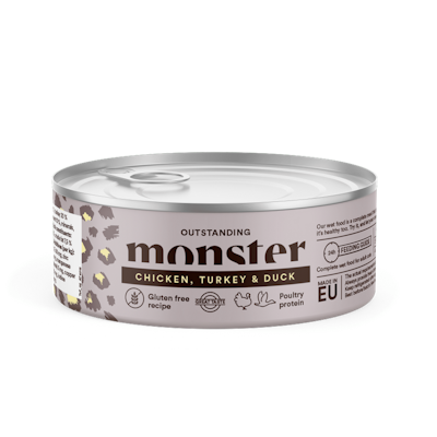 Monster Cat Adult Multi Protein Chicken, Turkey & Duck 100 g
