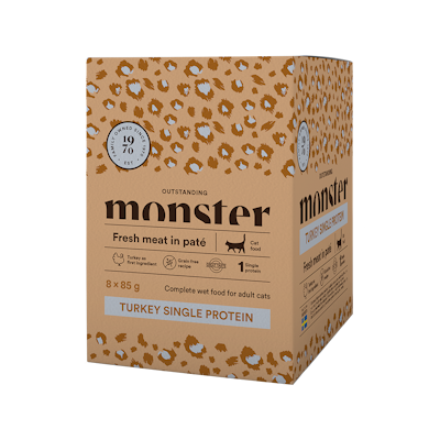 Monster Cat Pouches Adult Salmon 8x85 g