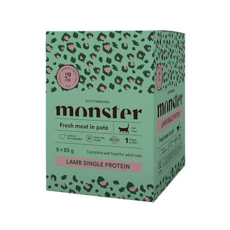 Monster Cat Pouches Adult Lam 8x85 g