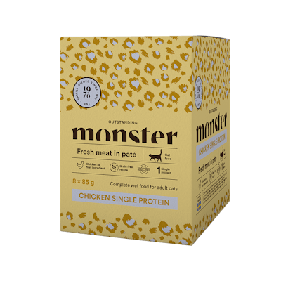 Monster Cat Pouches Adult kylling 8x85 g